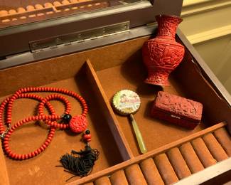 Asian objects -cinnabar