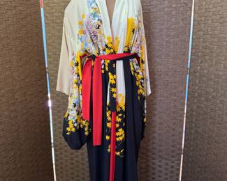 1960s reversible Japanese robe or kimono