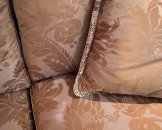 Copper color silk sofa