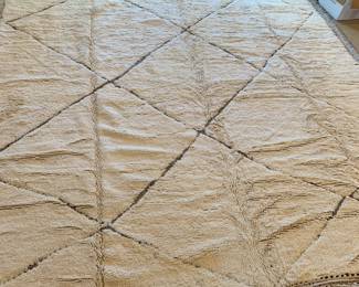 Purchased in Morocco, never used -front side, 100% wool