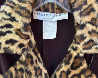Lillie Rubin leopard color coat