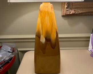 Pair of large ceramic lamps