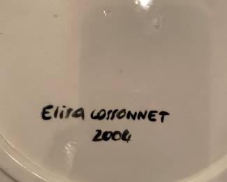 Elisa Cossonnet painted pottery