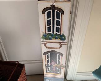 CD stand/hand painted house cabinet