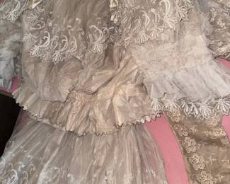 1906 Edwardian wedding gown