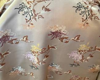 silk reversible coat with matching black dress