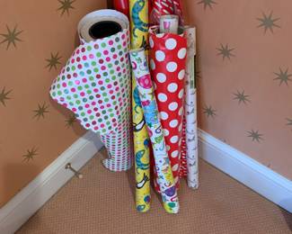 Commercial rolls of wrapping paper