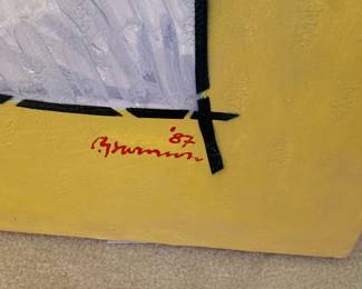 Paul Harmon on fabric -1987