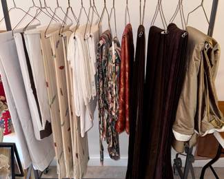 Table linens, clothing rack
