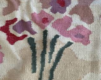 detail of South African wool wall hanging