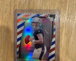 Spencer Rattler Red white and blue prizm rookie 