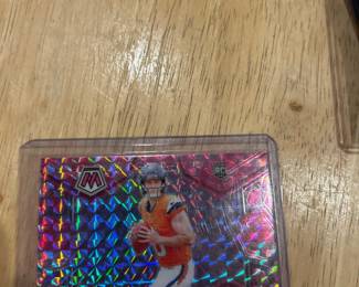 Bo Nix pink mosaic NFL DEBUT