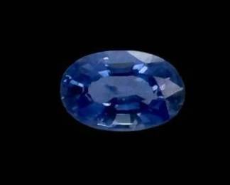 0.59 Carat Natural Blue Sapphire