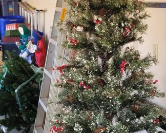 Christmas trees and decorations