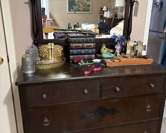 Vintage dresser with mirror 