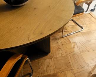 Arhaus Felton 48" Dining Table with Honey Top and Base