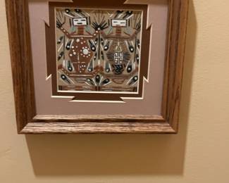 Framed Ann Chee Sand Painting