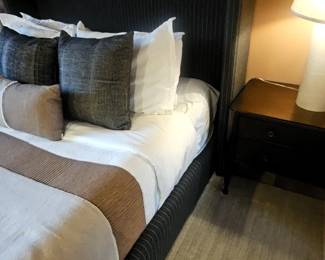 Arhaus 52" Wyller Upholstered Queen Bed Frame