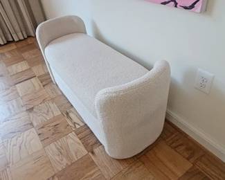 48" Boucle Style Sherpa Sofa