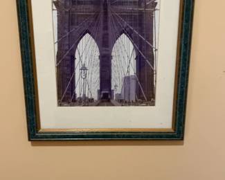 Framed Brooklyn Bridge Print