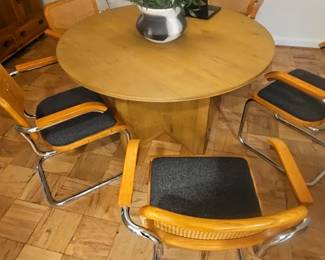 Arhaus Felton 48" Dining Table with Honey Top and Base