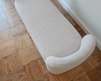 48" Boucle Style Sherpa Sofa