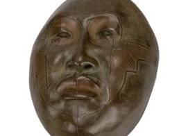 1 of 2 Rozanne Swentzell Bronze Masks
