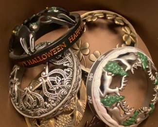 Christmas and halloween jar candle toppers