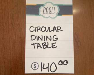 Circular Dining Table