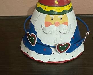 Lots of Santas big and small, like this guy