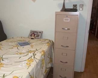 File Cabinet, Twin adjustable bed