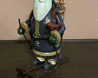 Skiing Santa
