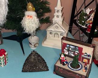 The church lights up