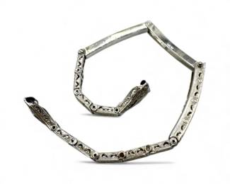 10K Filigree Watch Band With Tested Diamonds (Gold in Filigree Only)