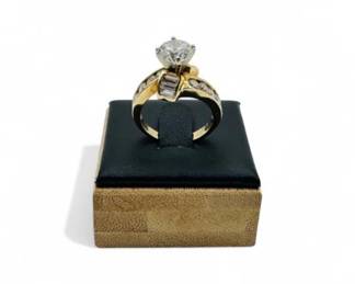 23 10KGoldRingRoundBaguetteCZStones552g