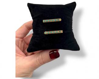 51 14KGoldBarPinswTurquoiseSeedPearls205g