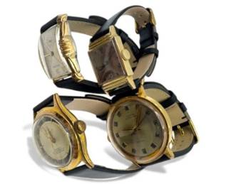 94 4VintageWatchesGoldFilledOthersBulovaElginTimex