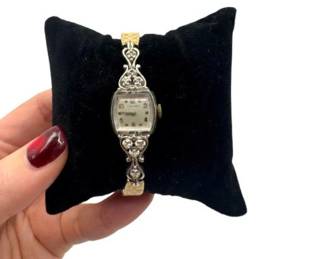 91 14KGoldLonginesLadiesWatchwDiamondAccents