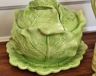 Vintage Holland Mold Ceramic Cabbage Pottery