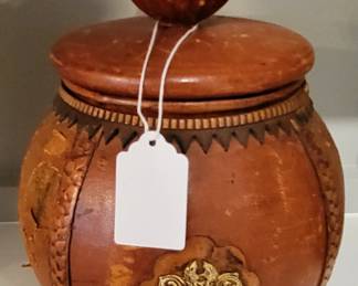 Vintage Italian Leather-wrapped Humidor