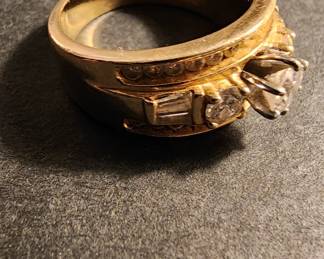 1+ Carat total Diamond Ring in 14k Yellow Gold