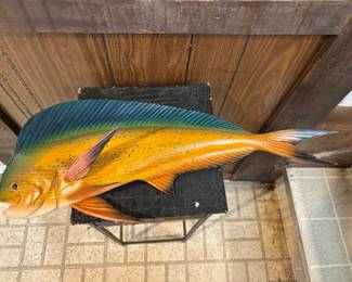 Carved Painted Mahi Mahi