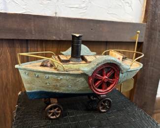Vintage Paddlewheel Pull Toy