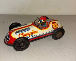 Vintage Champion 58 Tin Toy Car