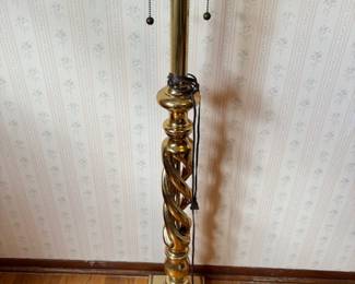 Brass Twist Floor Lamp