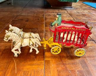 Cast Iron Overland Circus Tiger Carriage