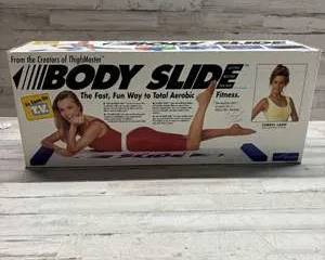 Vintage Body Slide Aerobic Exercise Trainer Cheryl Ladd As Seen on TV Fitness Set