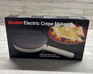 Electric Crepe Maker Maxim Nonstick Surface with Ready Light