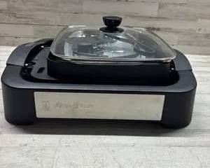 Wolfgang Puck Electric Grill Bake & Cook Station with Glass Lid Wolfgang Puck