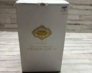 Shannon Crystal by Godinger 24% Lead Crystal Torchiere Lamp 14β Style 15580 NIB